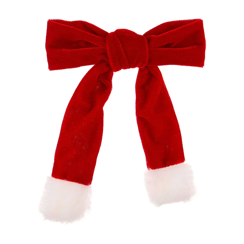 Christmas Red Bow Hair Clip