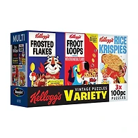 Kellogg's Mini 100 Piece Jigsaw Puzzles, 3 ct