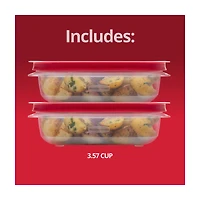 Rubbermaid 3.57-Cup EasyStore Rectangle Containers, 2 ct