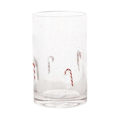 Candy Cane Highball Glass, 15 oz