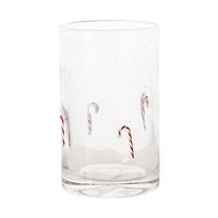 Candy Cane Highball Glass, 15 oz
