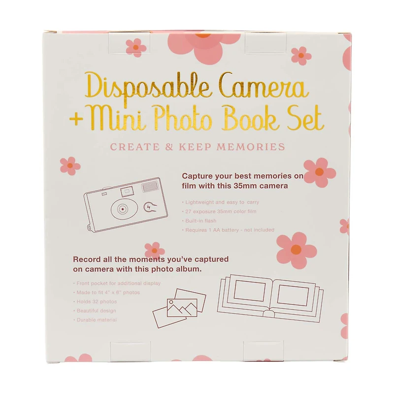 Kensie Disposable Camera and Album Set