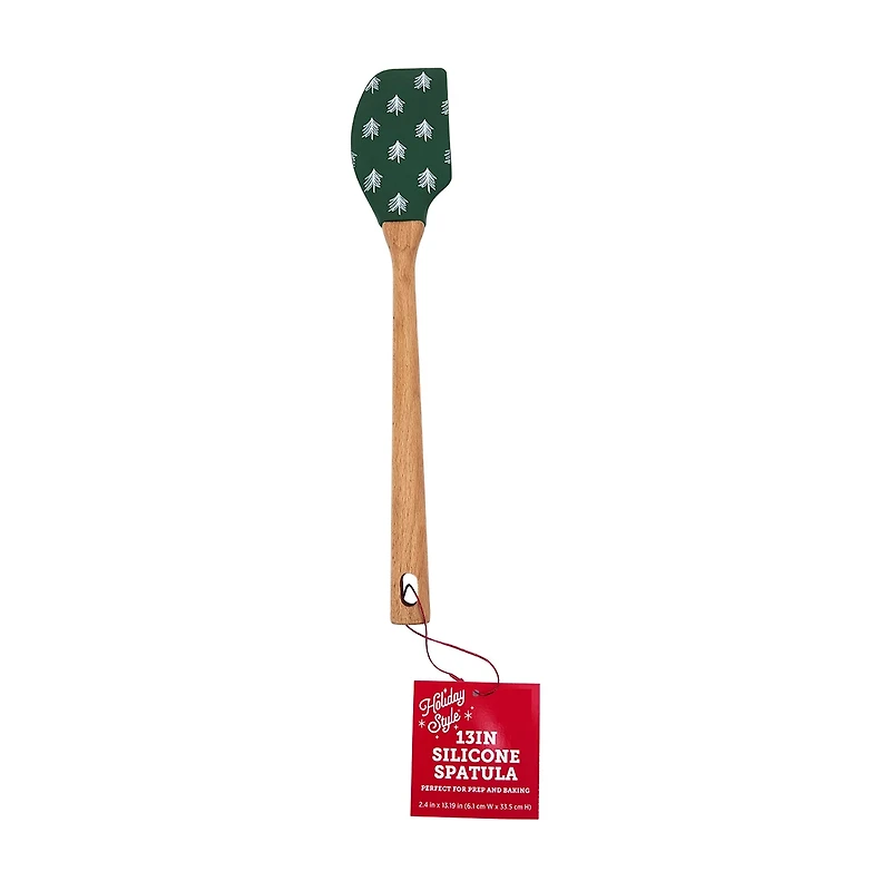 Holiday Style Silicone Christmas Spatulas, 13 in, Assorted