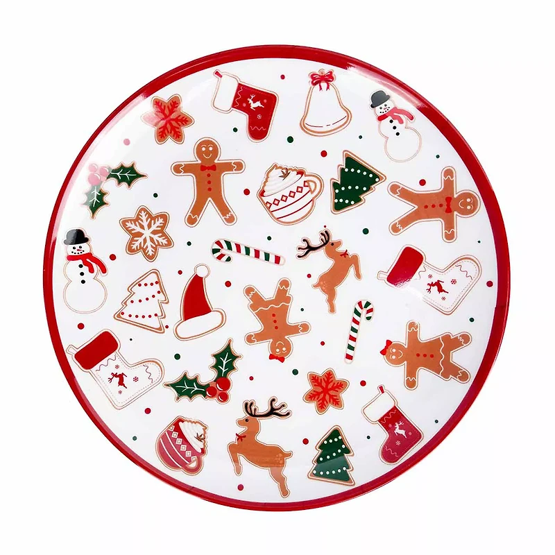 Holiday Style Melamine Christmas Themed Platter, Assorted