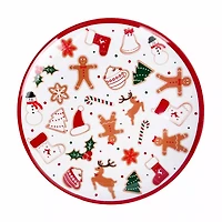 Holiday Style Melamine Christmas Themed Platter, Assorted