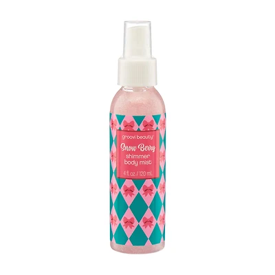 Groovi Beauty Snow Berry Shimmer Body Mist, 4 fl oz