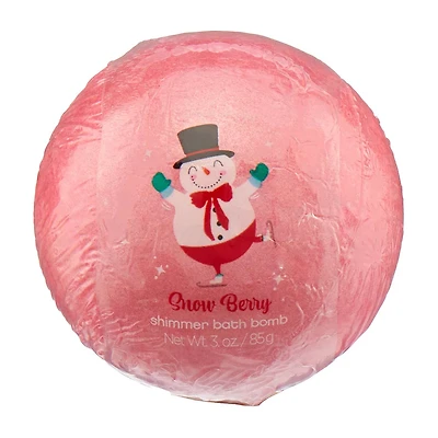 Snow Berry Shimmer Bath Bomb, 3 oz