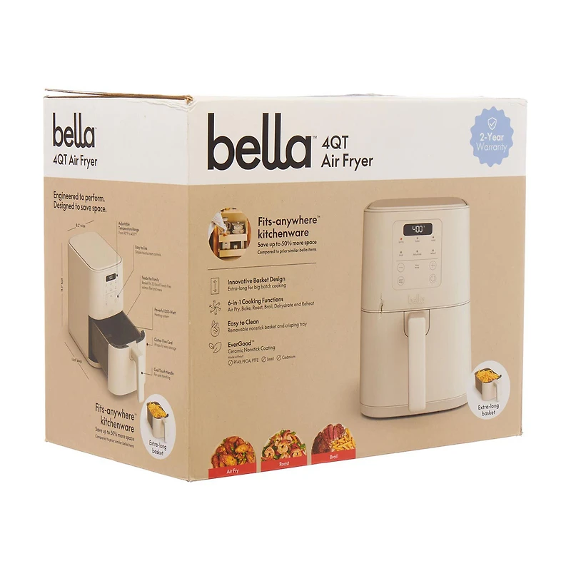 Bella Slim Air Fryer, 4 qt