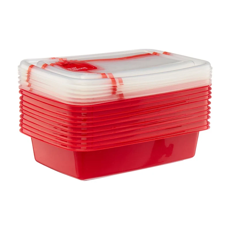 Store & More Food Storage Containers and Lids, 20 ct