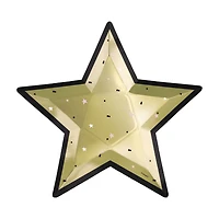New Year Star-shaped Gold Plate, 8 ct, 10.25 in