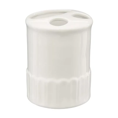 Ceramic Toothbrush Holder, White