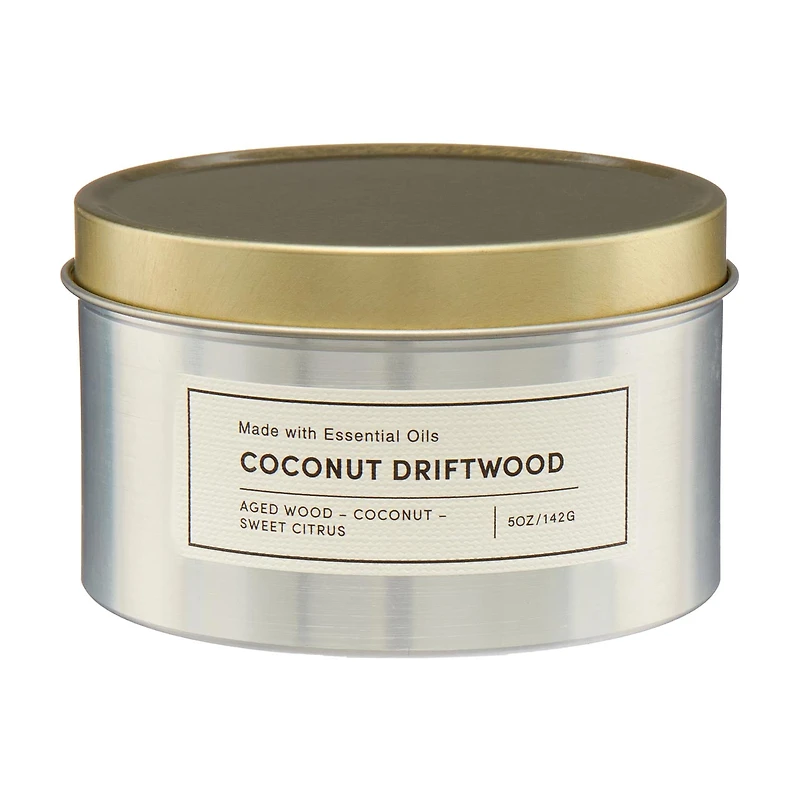 Scented Candle, Coconut Driftwood, 5 oz