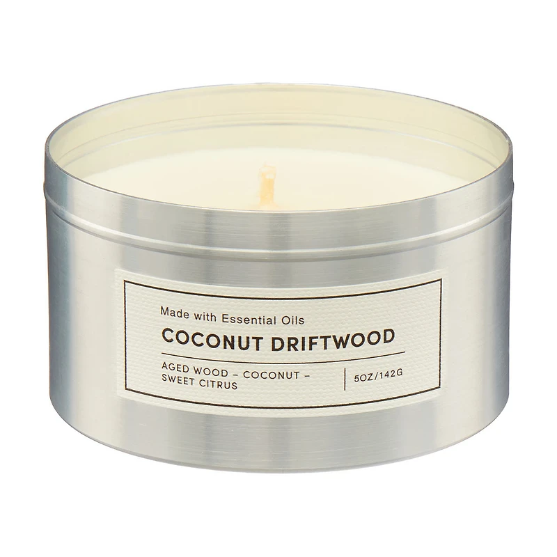 Scented Candle, Coconut Driftwood, 5 oz