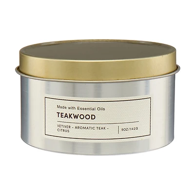 Scented Candle, Teakwood, 5 oz