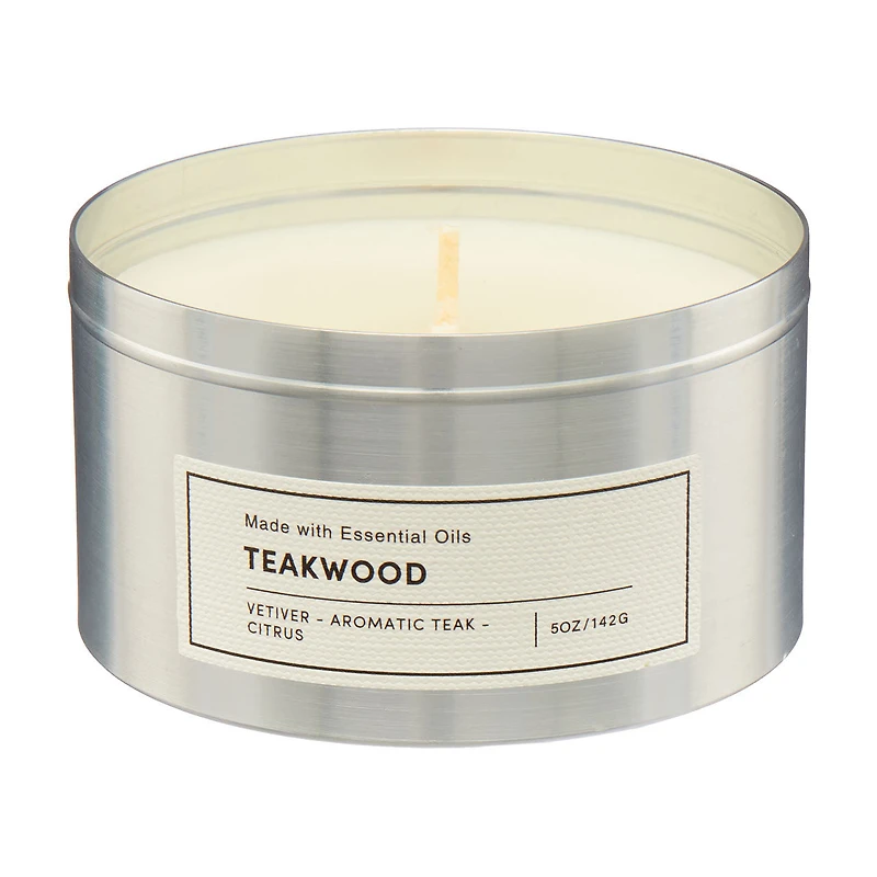 Scented Candle, Teakwood, 5 oz