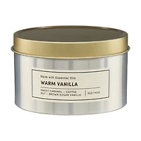 Scented Candle, Warm Vanilla, 5 oz
