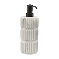 Marble Print Ribbed Lotion Pump