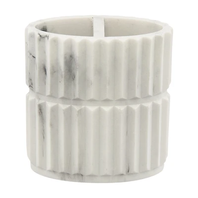 Marbled-Pattered Two-Sided Toothbrush Holder