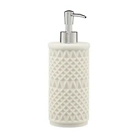 Waffle Weave Lotion Pump, White