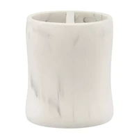 Marble Print Round Toothbrush Holder