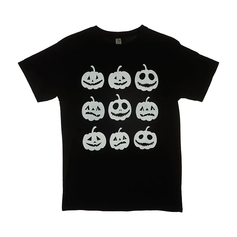 Halloween Jack O'Lantern T-Shirt, Black, Medium