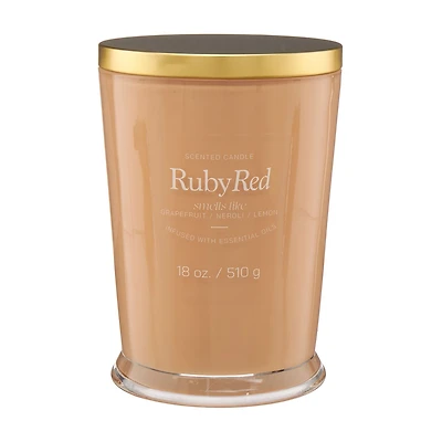 Scented Candle, Ruby Red, 18 oz