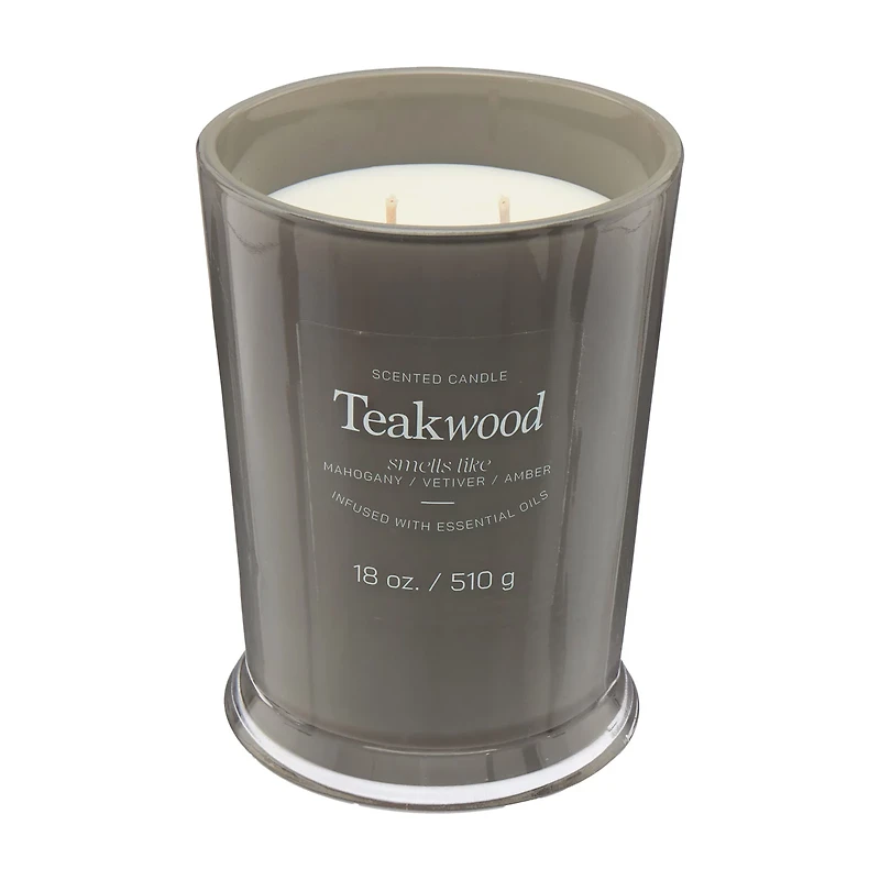 Scented Candle, Teakwood, 18 oz