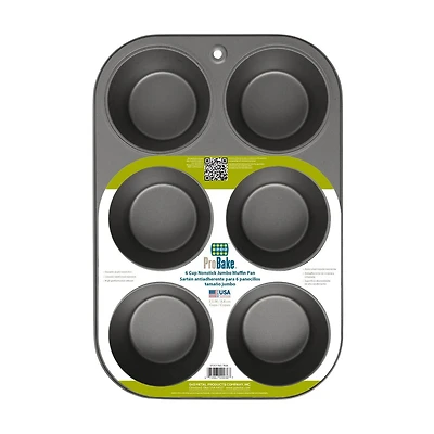 ProBake 6 Cup Nonstick Jumbo Muffin Pan