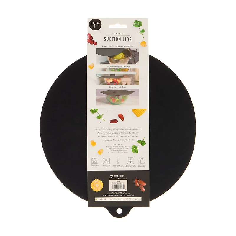 Core Silicone Suction Pot Lid Covers, 5 pc