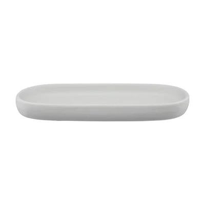 Oval Trinket Tray, Matted Gray