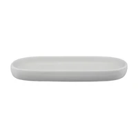 Oval Trinket Tray, Matted Gray