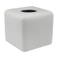 Tissue Box Cover, Matted Gray