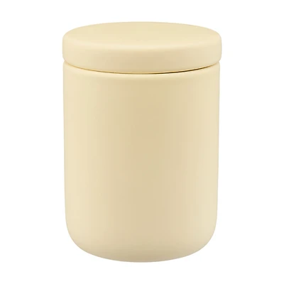 Lidded Container, Medium, Matted Cream
