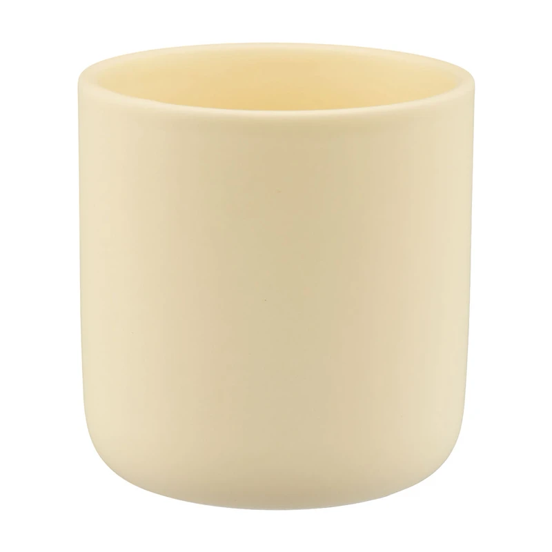 Lidded Container, Small, Matted Cream