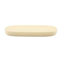 Oval Trinket Tray, Matted Cream