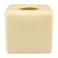 Tissue Box Cover, Matted Cream