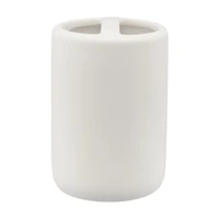 Toothbrush Holder, Matted White