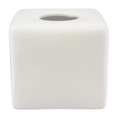 Tissue Box Cover, Matted White