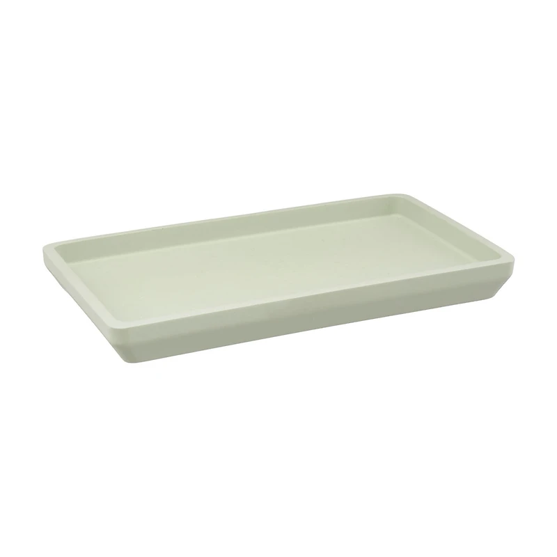 Resin Tonal Tray, Green