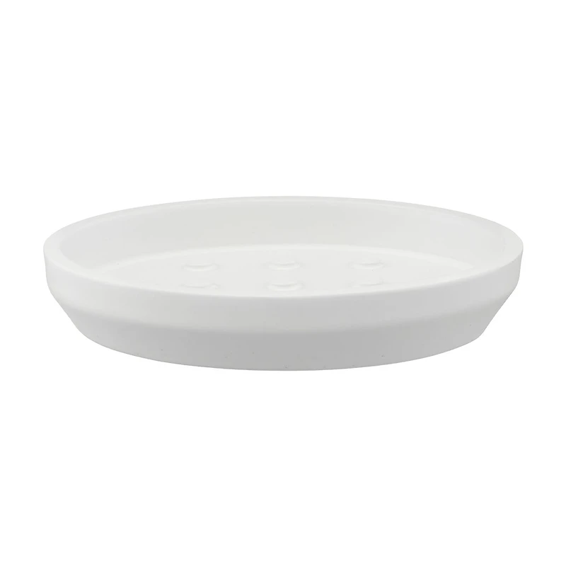 Resin Bar Soap Dish, White