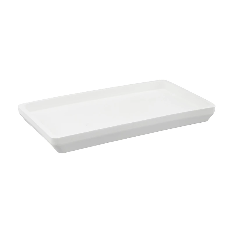 Resin Trinket Tray, White