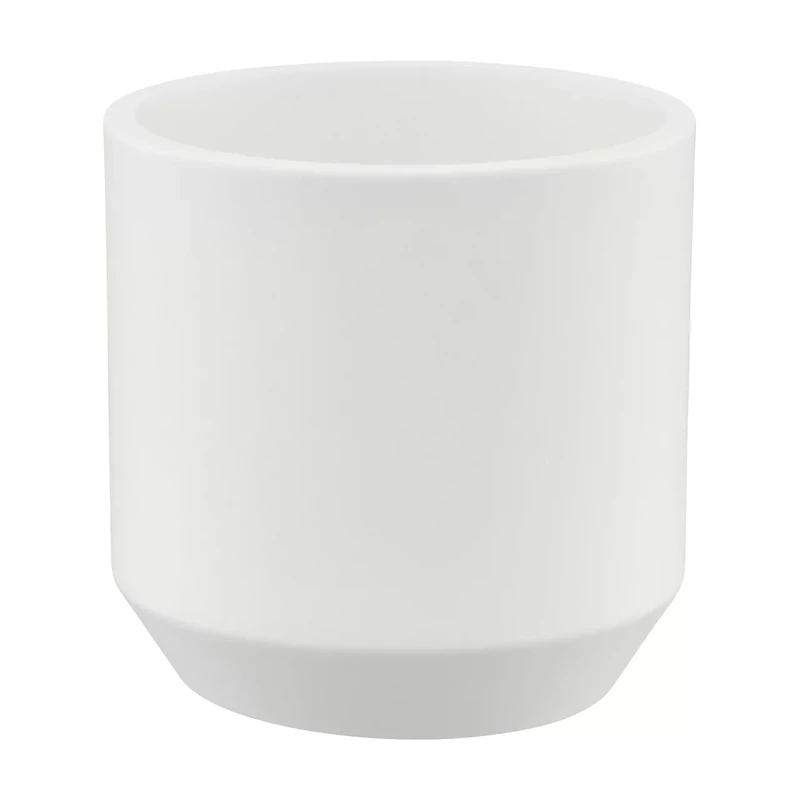 Resin Container with Lid, White