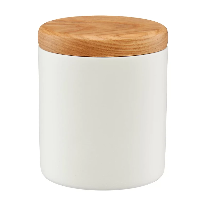 Resin Container with Lid, White, Small