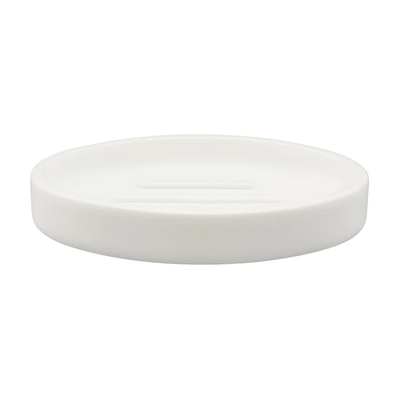 Resin Bar Soap Dish, White
