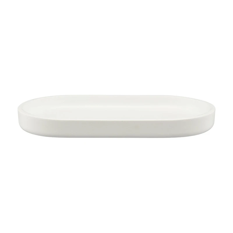 Resin Bar Soap Tray, White
