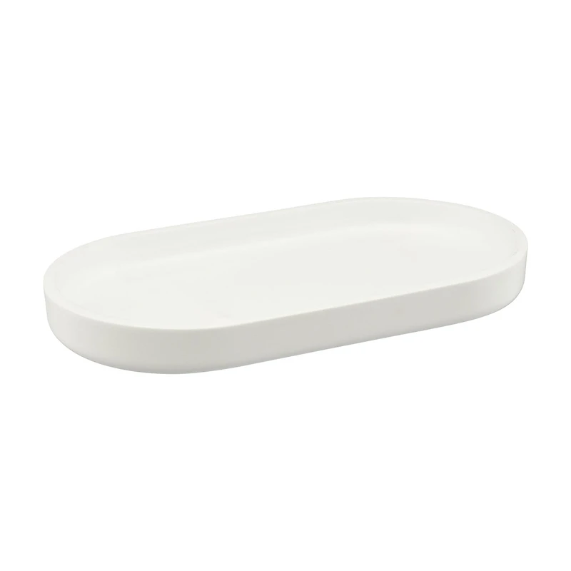 Resin Bar Soap Tray, White