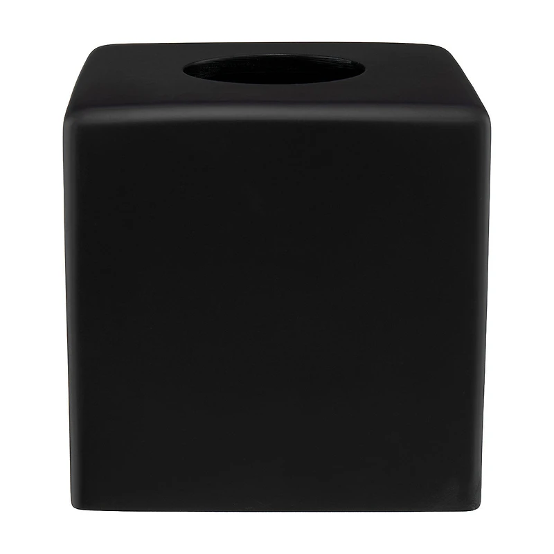 Resin Tissue Box Cover, Black