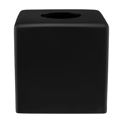 Resin Tissue Box Cover, Black