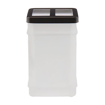 Glass Toothbrush Holder, White/Black