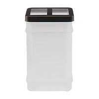 Glass Toothbrush Holder, White/Black